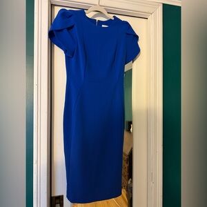 Calvin Klein Cobalt Blue Midi Dress